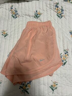 Nike Peach Athletic Layered Running Shorts